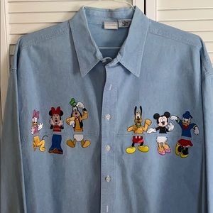 Disney Characters Long Sleeve Denim shirt